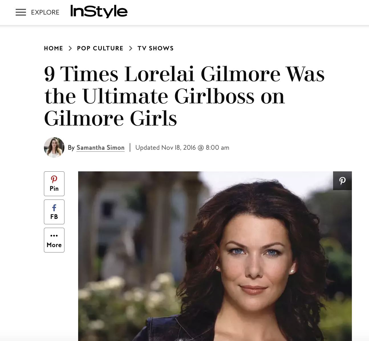 Lorelai Gilmore's best moments on Gilmore Girls
