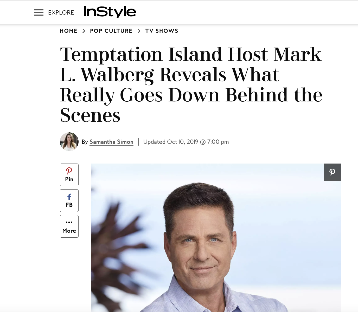 Interview with Temptation Island host Mark L. Walberg