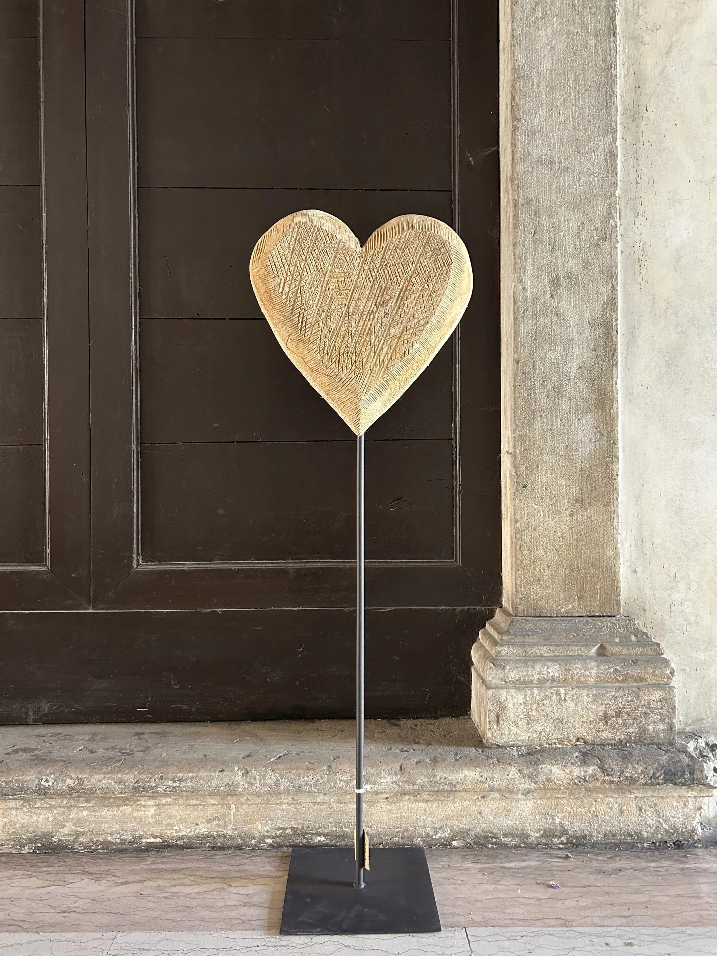 Cuore su stelo grande