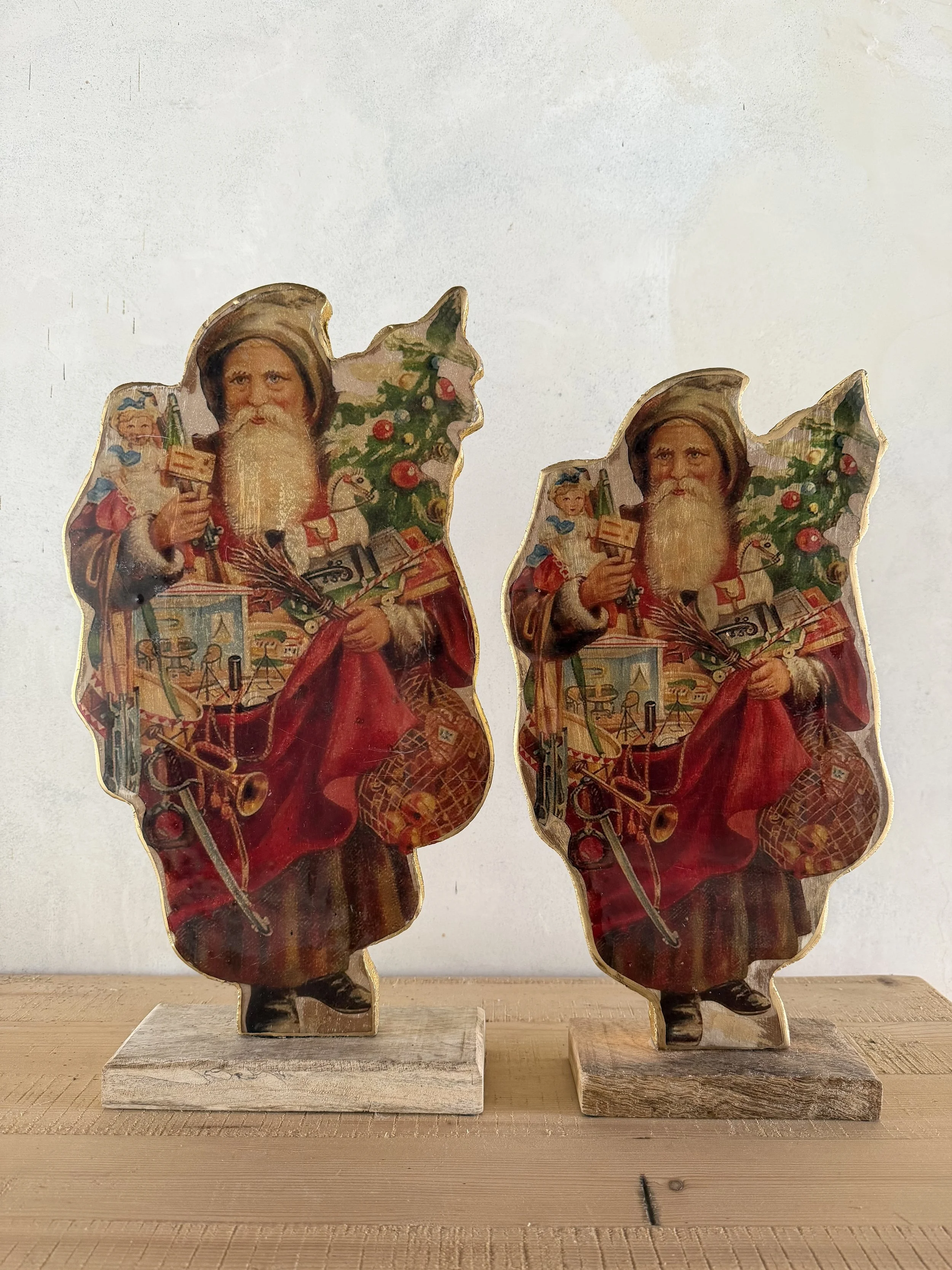 Babbo Natale in legno piccolo