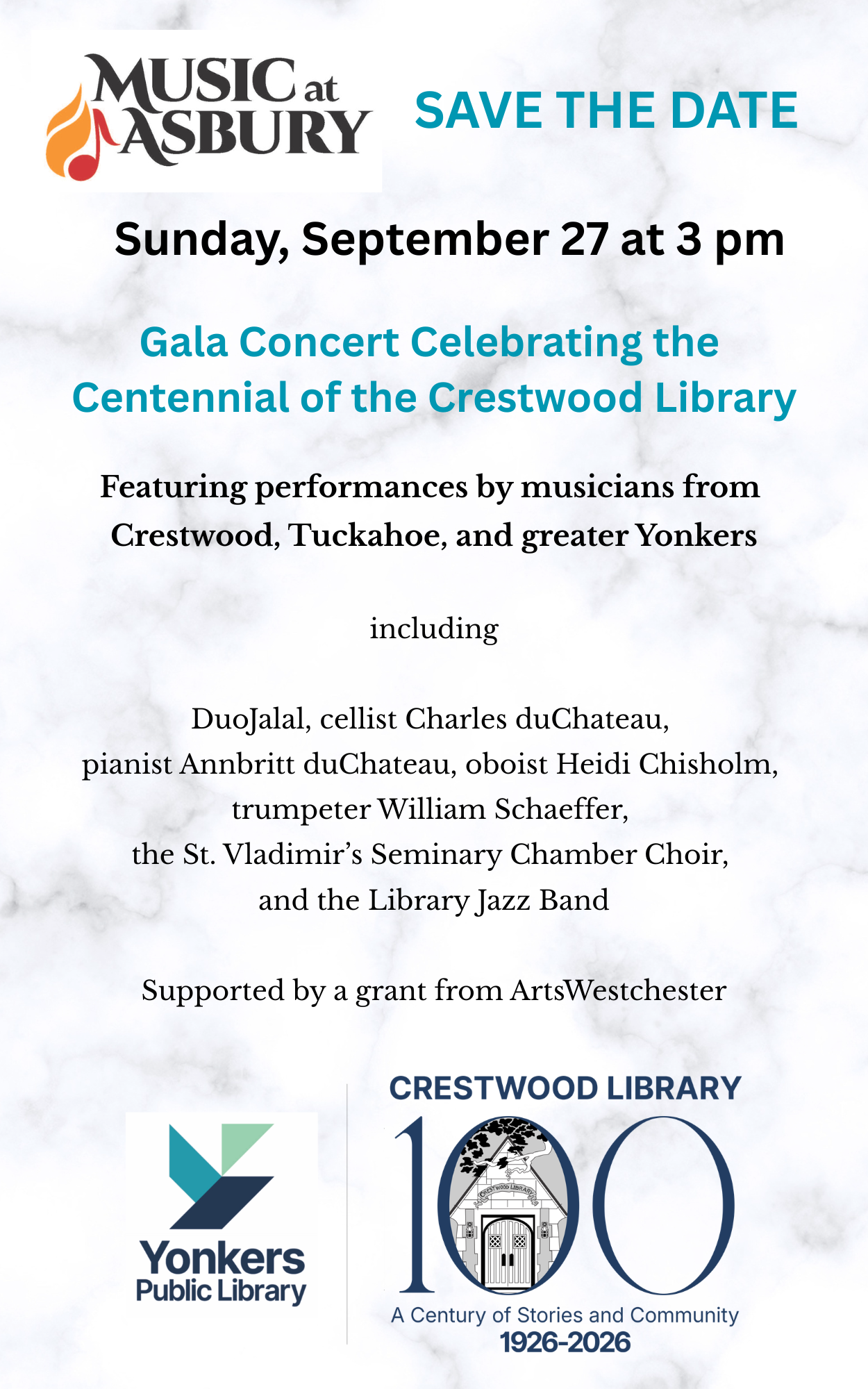 Music at Asbury: Celebrating the Centennial of the Crestwood Library