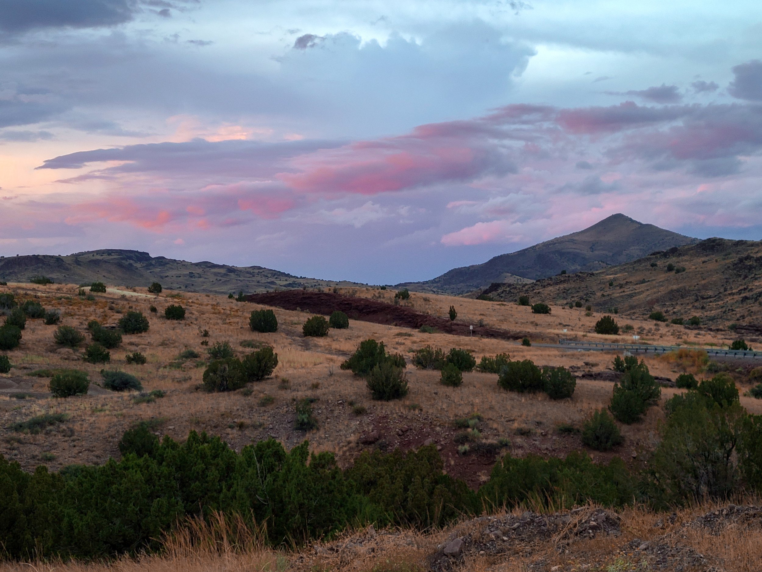 Campsite vista Socorro, New Mexico