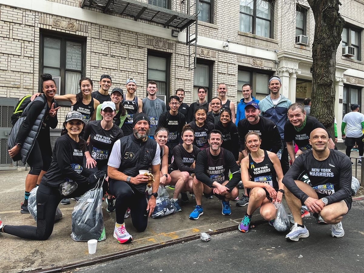 What a morning for our first team points race of 2022: the NYRR Washington Heights Salsa, Blues, and Shamrocks 5K!

We had a great turnout, not freezing temps (the light sprinkling was almost refreshing?), and a whole bunch of big, shiny PRs. 🎉

Con