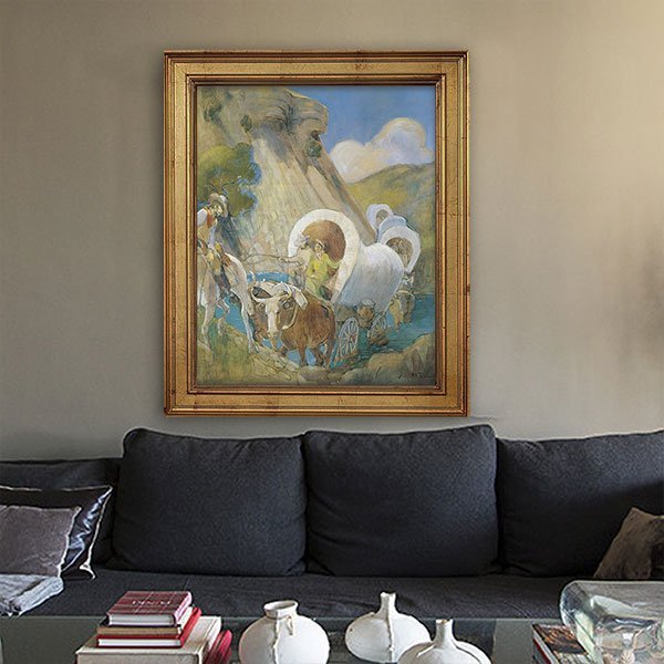 minerva+teichert+art+latter+day+saint+pioneer+covered+wagons.jpg