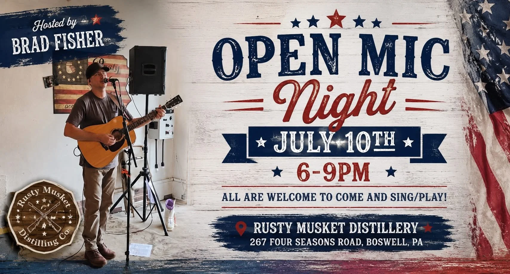 Open Mic Night with Brad Fisher