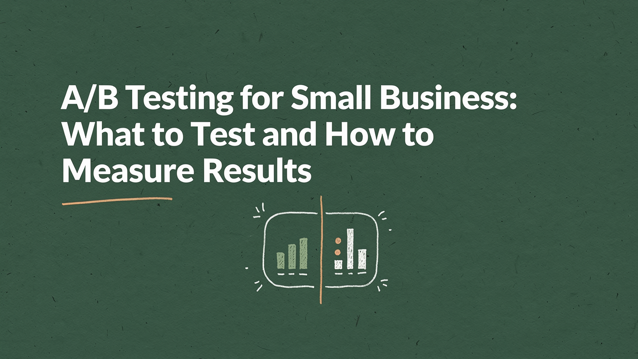 A/B Testing for Small Business: What to Test and How to Measure Results