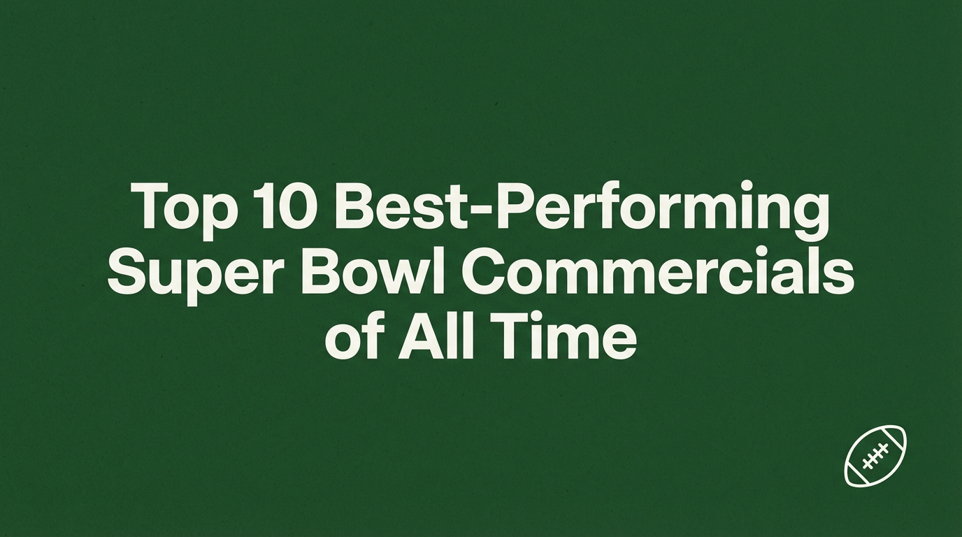 Top 10 Best-Performing Super Bowl Commercials of All Time