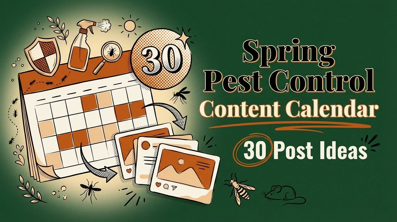 Spring Pest Control Content Calendar: 30 Post Ideas