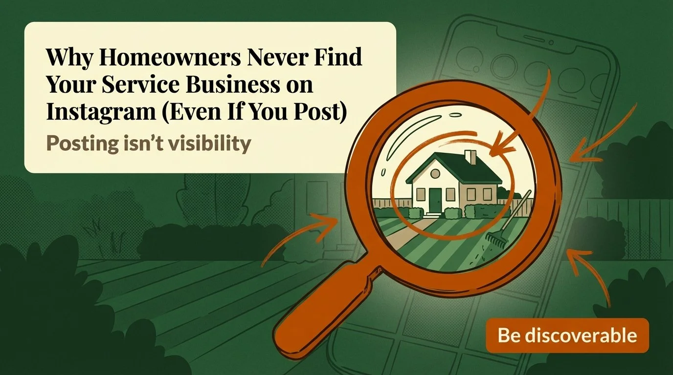 Why Homeowners Never Find Your Service Business on Instagram (Even If You Post)