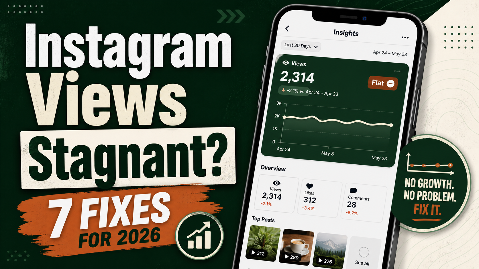 Why Are My Instagram Views Stagnant? 7 Fixes for 2026