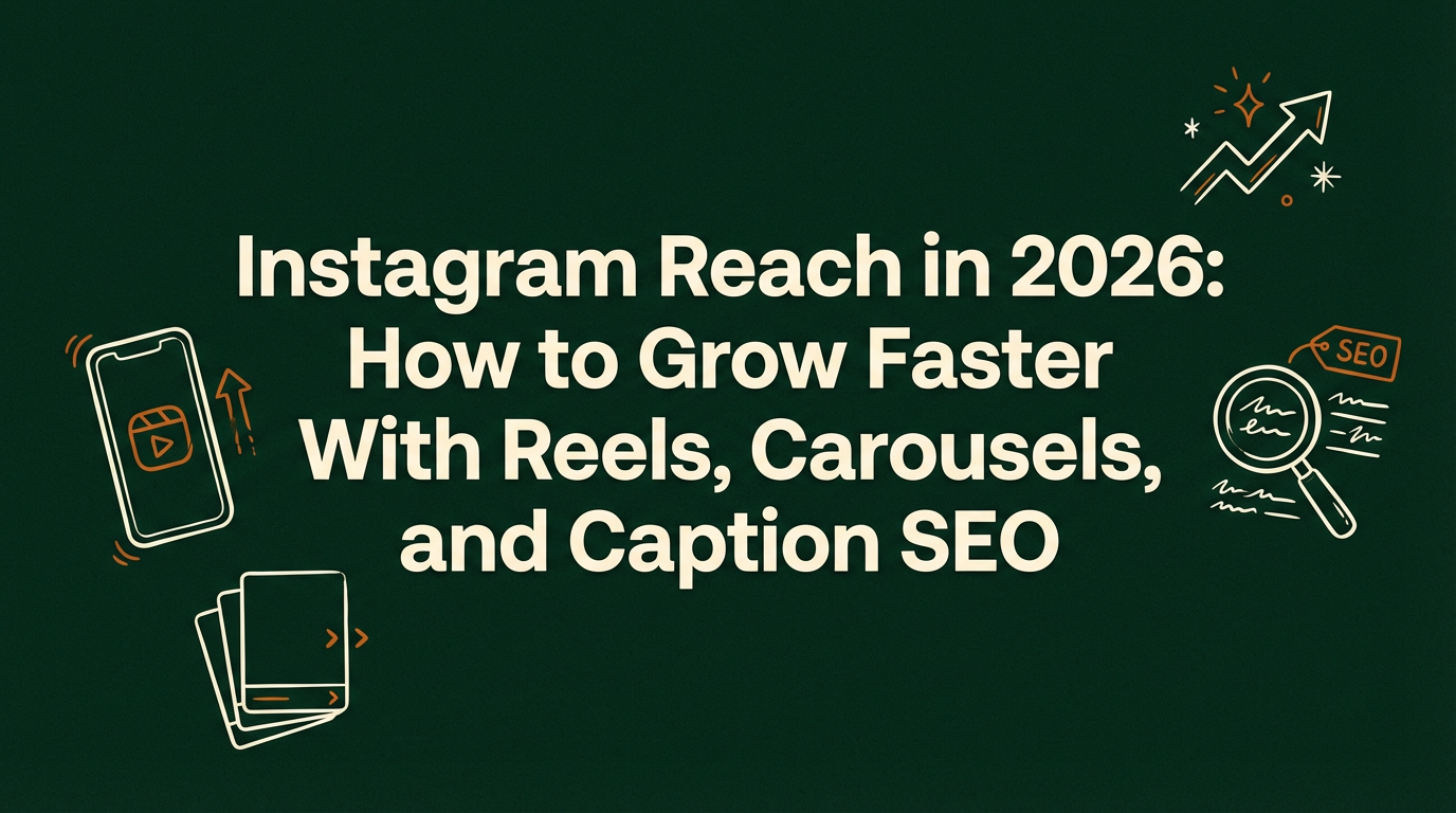 Instagram Reach in 2026: How to Grow Faster With Reels, Carousels, and Caption SEO
