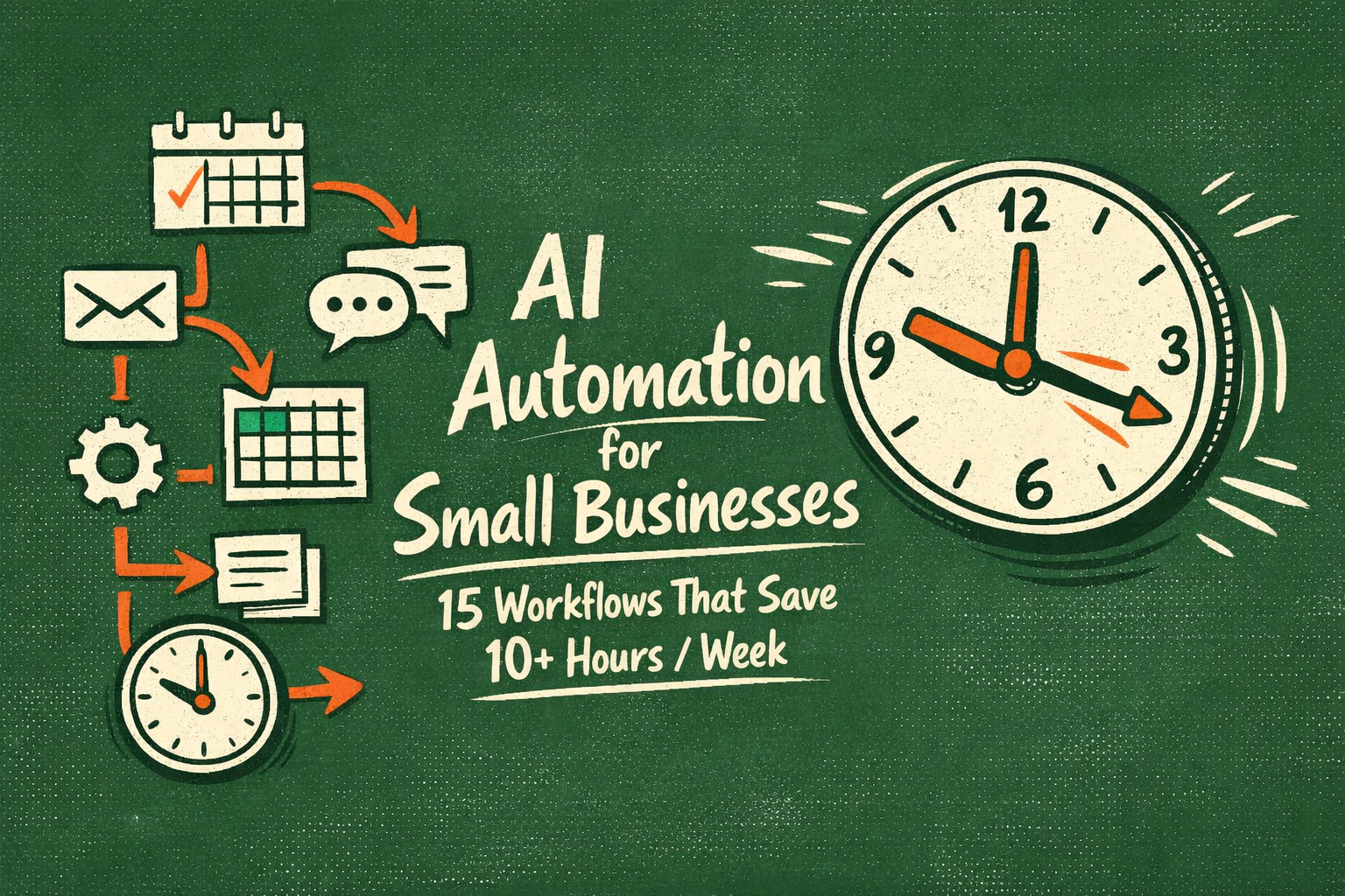AI Automation for Small Businesses: 15 Workflows That Save 10+ Hours/Week
