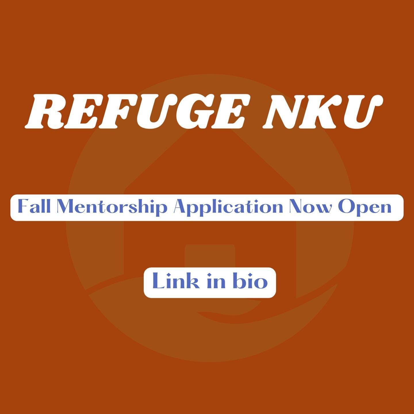 Become a mentor for refugee high school students with Refuge-NKU! Fall applications now open! link in bio
