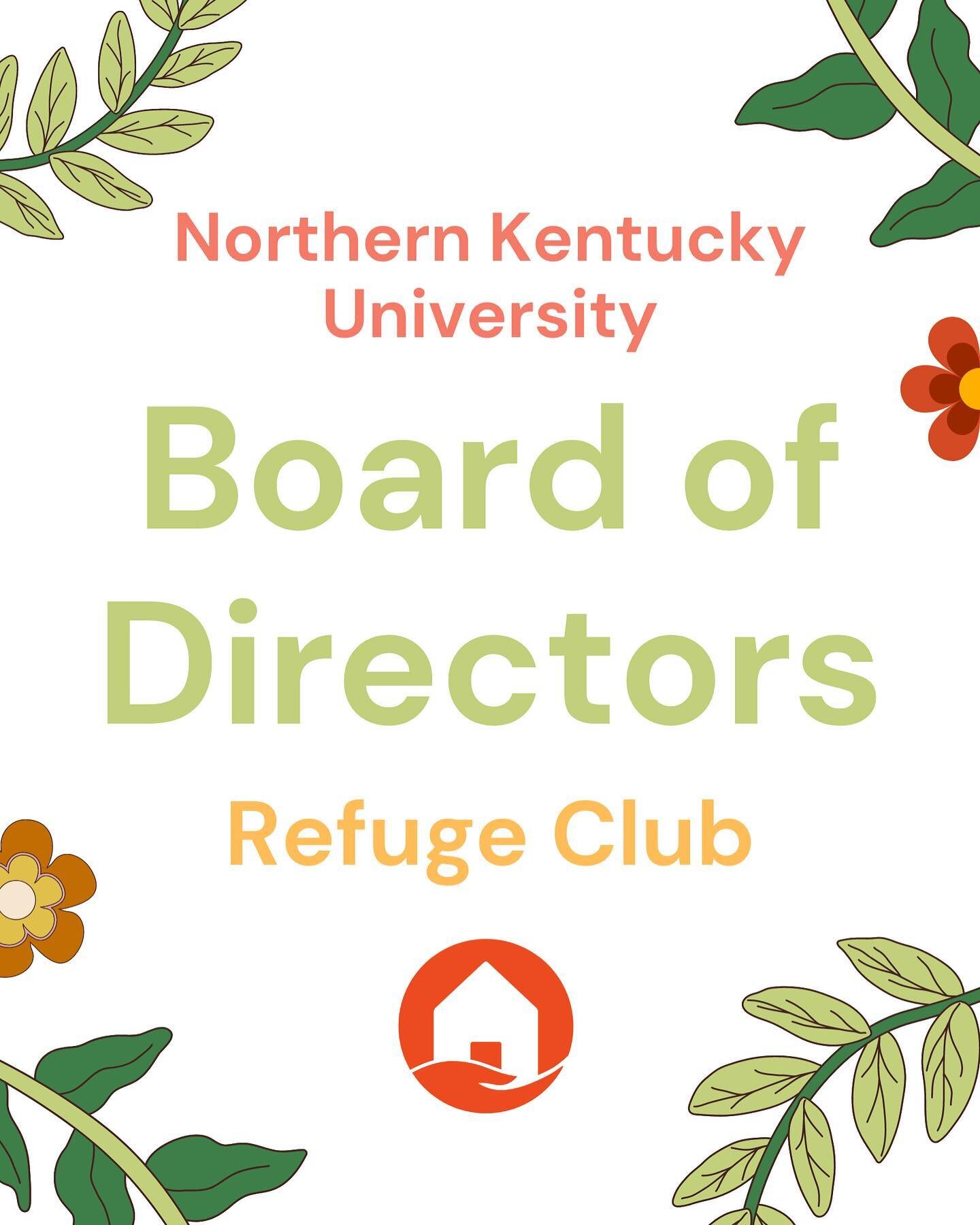 LET&rsquo;S START FALL &lsquo;23 🩵🩵
hey guys we&rsquo;re so excited to be back and kick-start the Refuge Club at NKU as soon as possible!! But first we would like to re-introduce our e-board. Stay tuned for our next post!