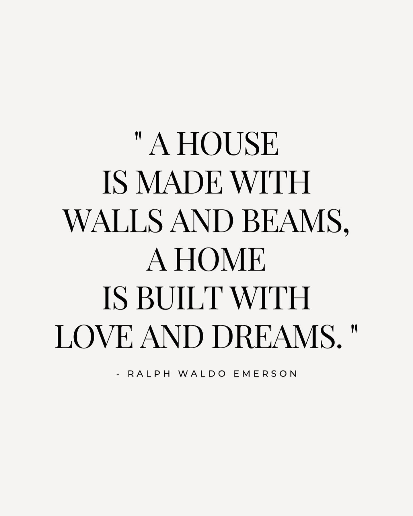 Let&rsquo;s build homes not just houses ! 🧱