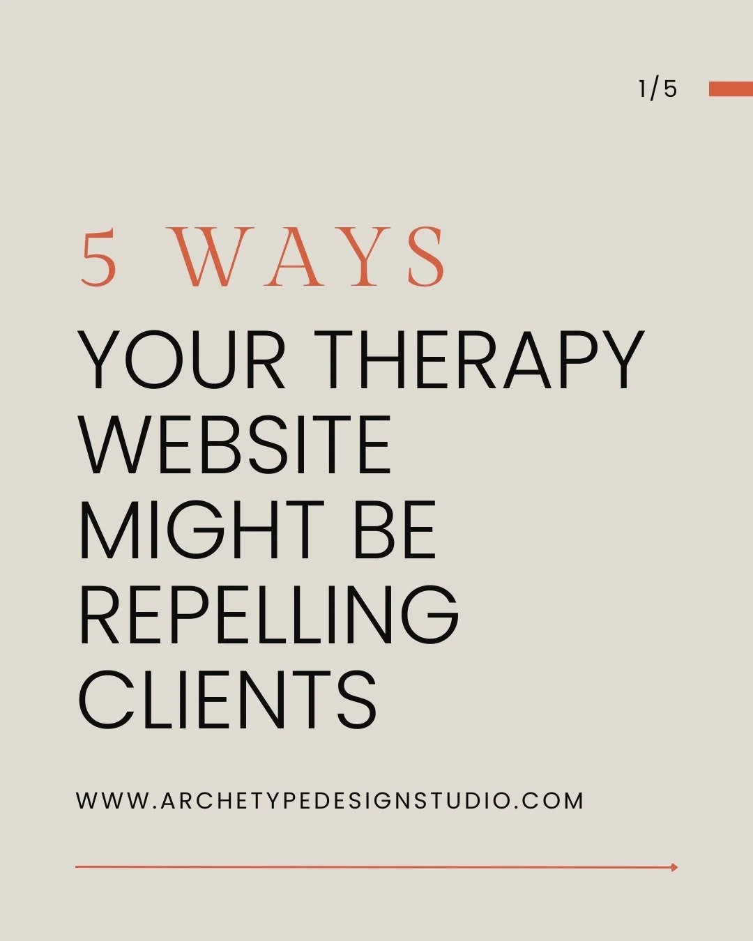 ✨ 5 subtle ways your therapy website might be repelling clients&mdash;without you realizing it.
If your site feels like it should be working but isn&rsquo;t&hellip; this might be why.
These are the most common issues I see as a trauma-informed brand 