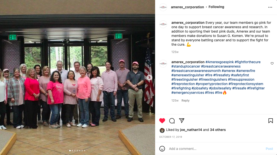 Amerex social — employee recognition
