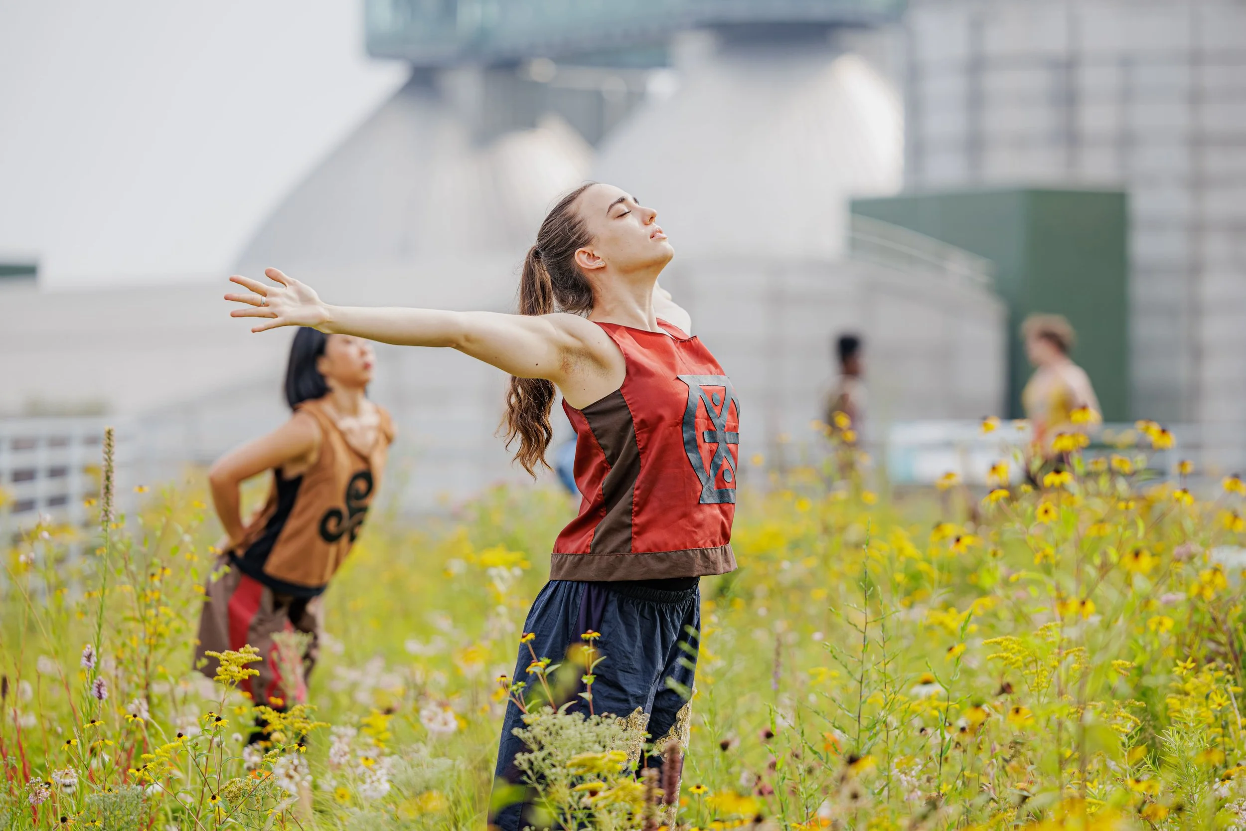 Petra Zanki – Murmurations (Work-in-Process Dance Performance), Kingsland Wildflower Festival, 2025. Photo: Tao Ho