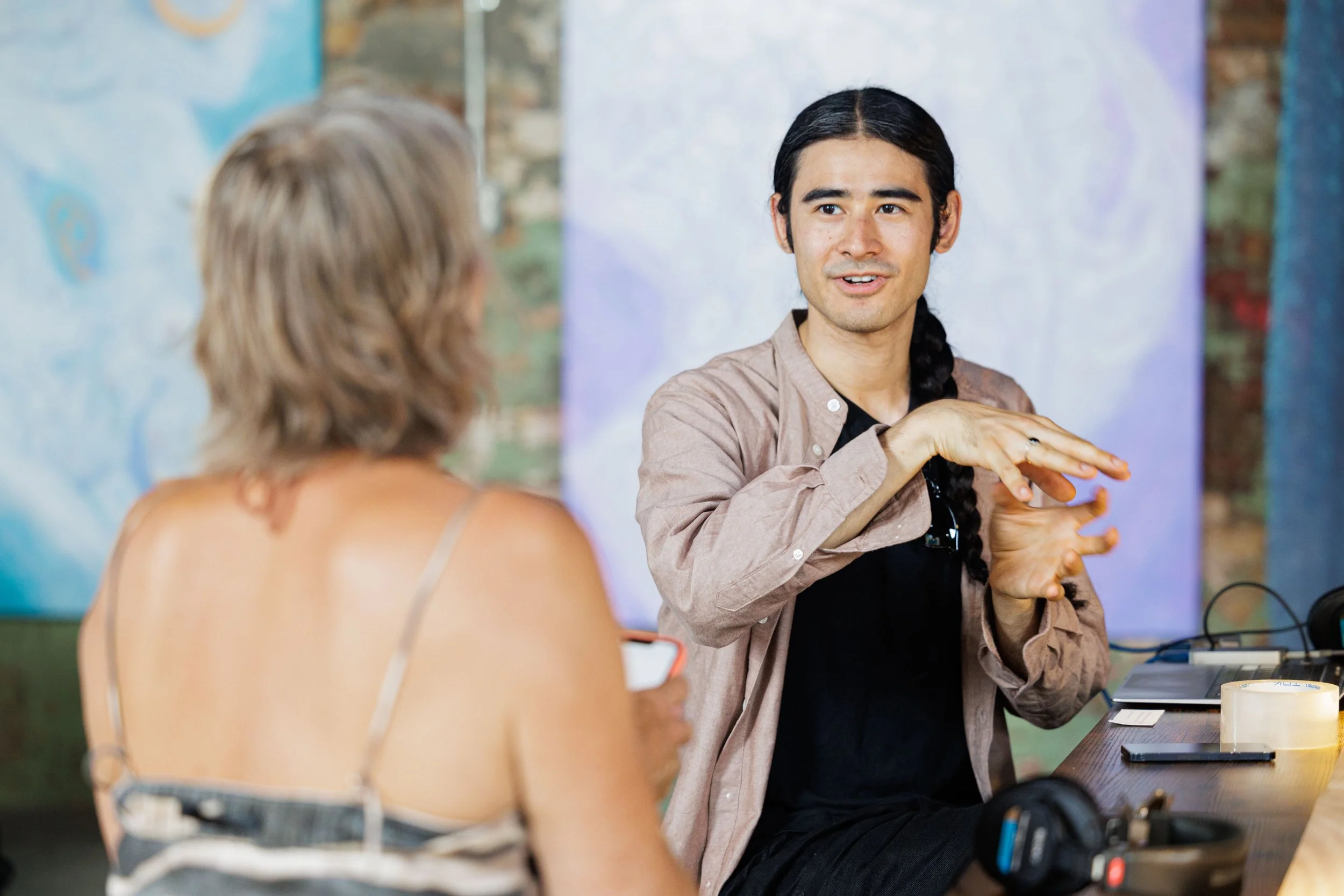 Dan Gorlick – Meditations on Geological Time Installation, Kingsland Wildflower Festival, 2025. Photo: Tao Ho