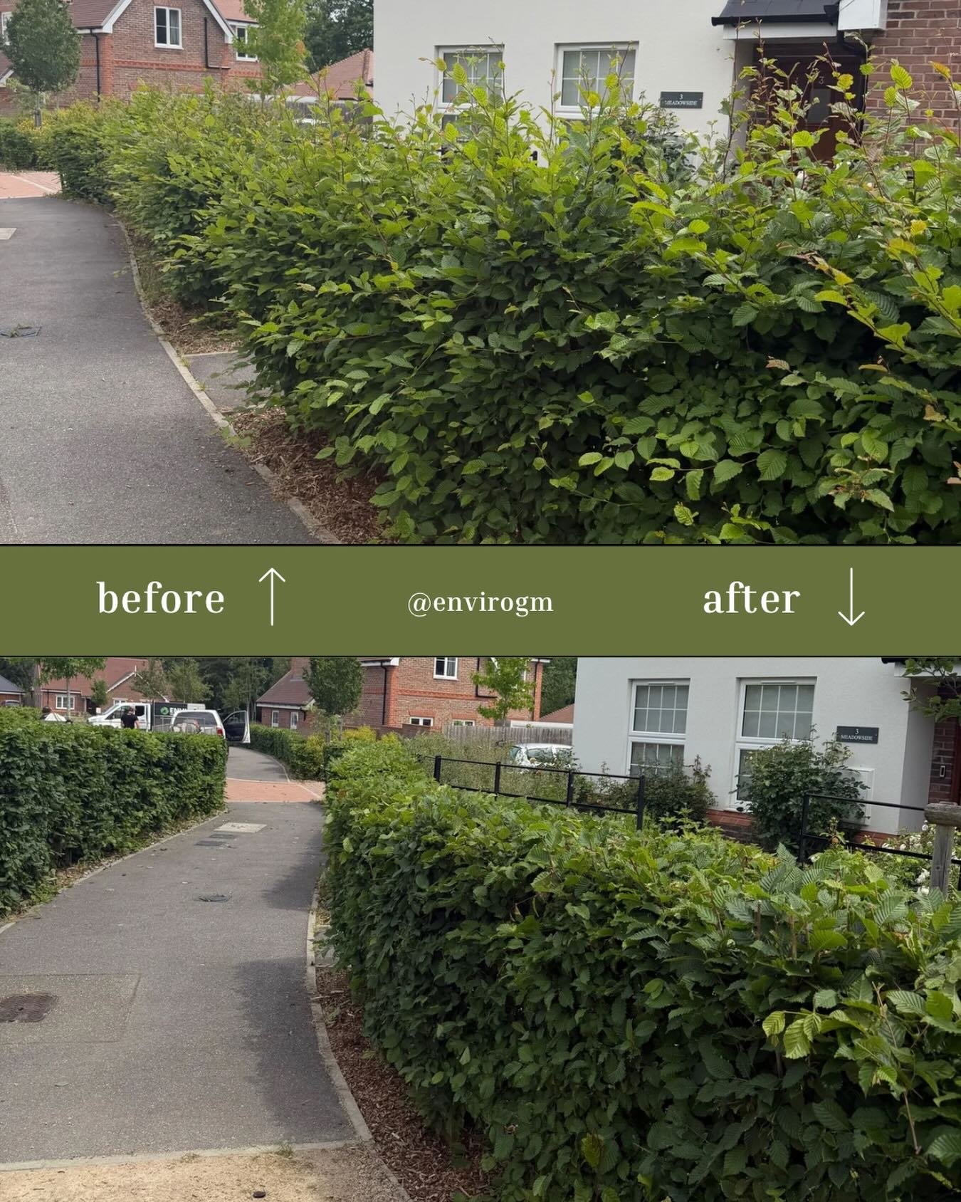 One of those satisfying transformations 🌿✂️

Clean lines, tidy finish, and a garden that instantly looks refreshed 👌

📩 Contact us to book your hedge maintenance! 💚

Garden maintenance - garden transformation - hedges - hedge trim - hedge transfo