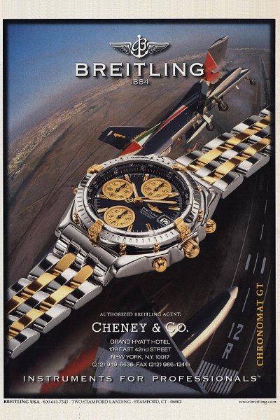 Breitling advertisement 1998