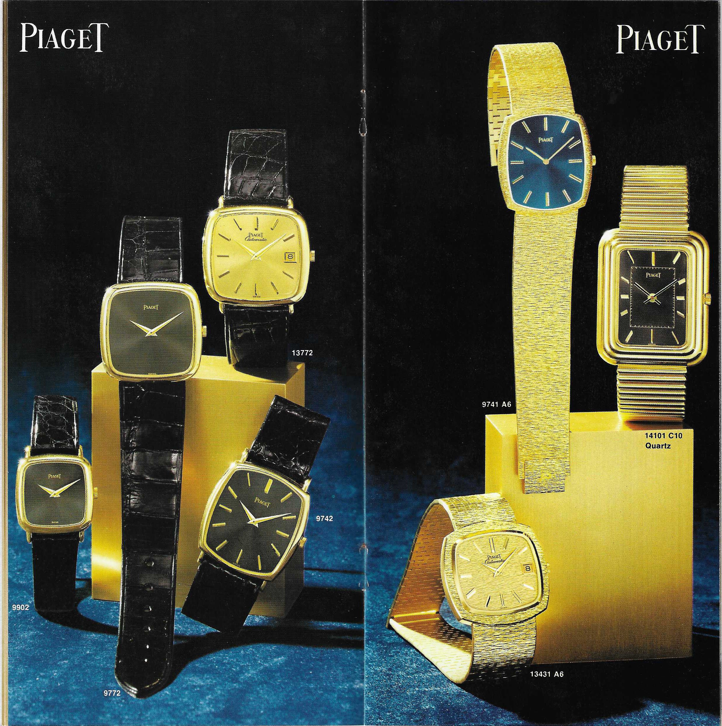 Piaget Brochure April 1976 from Pedro Alvarez,Spain