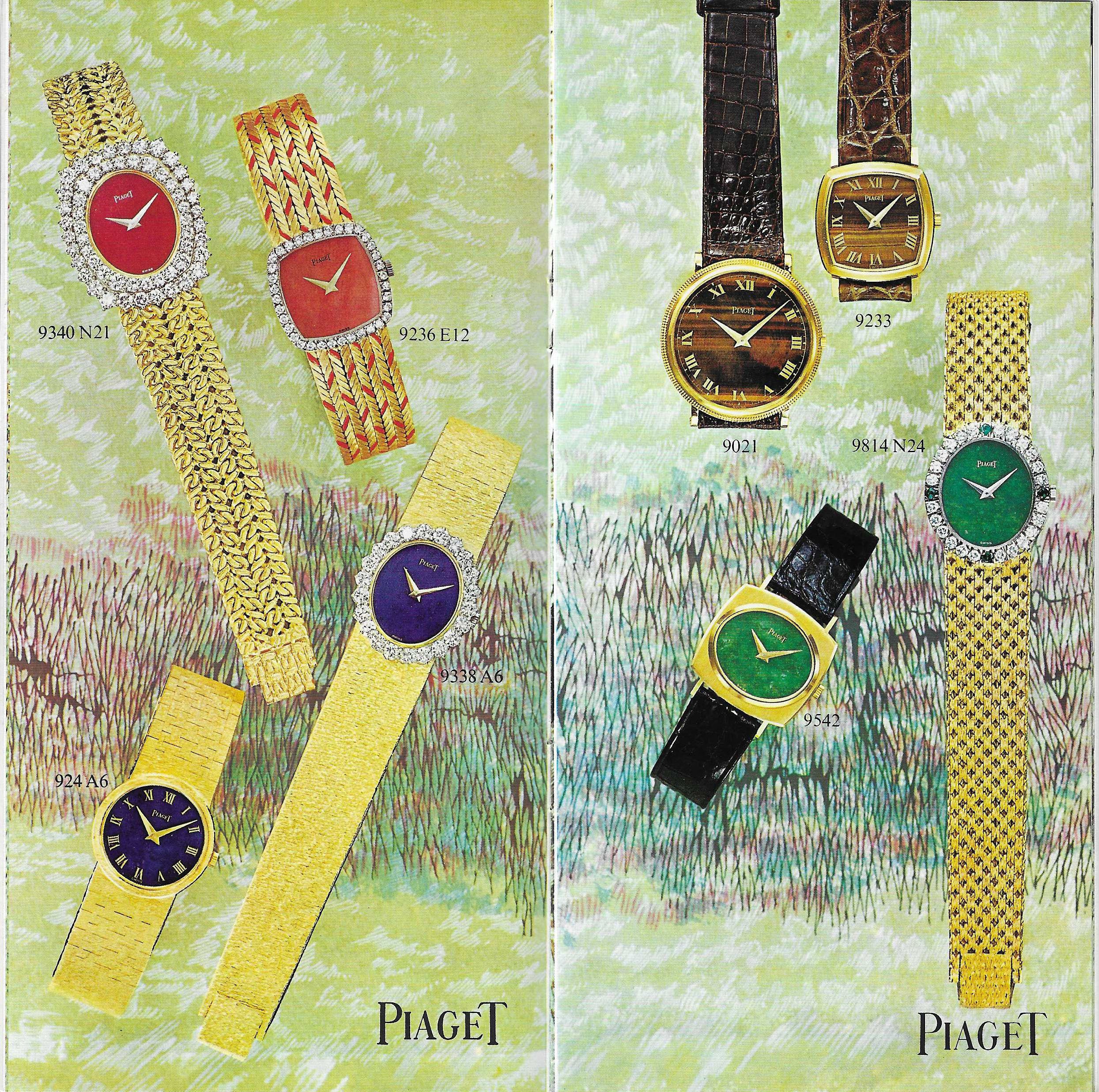 Piaget Brochure No. 12 Est. early 70's