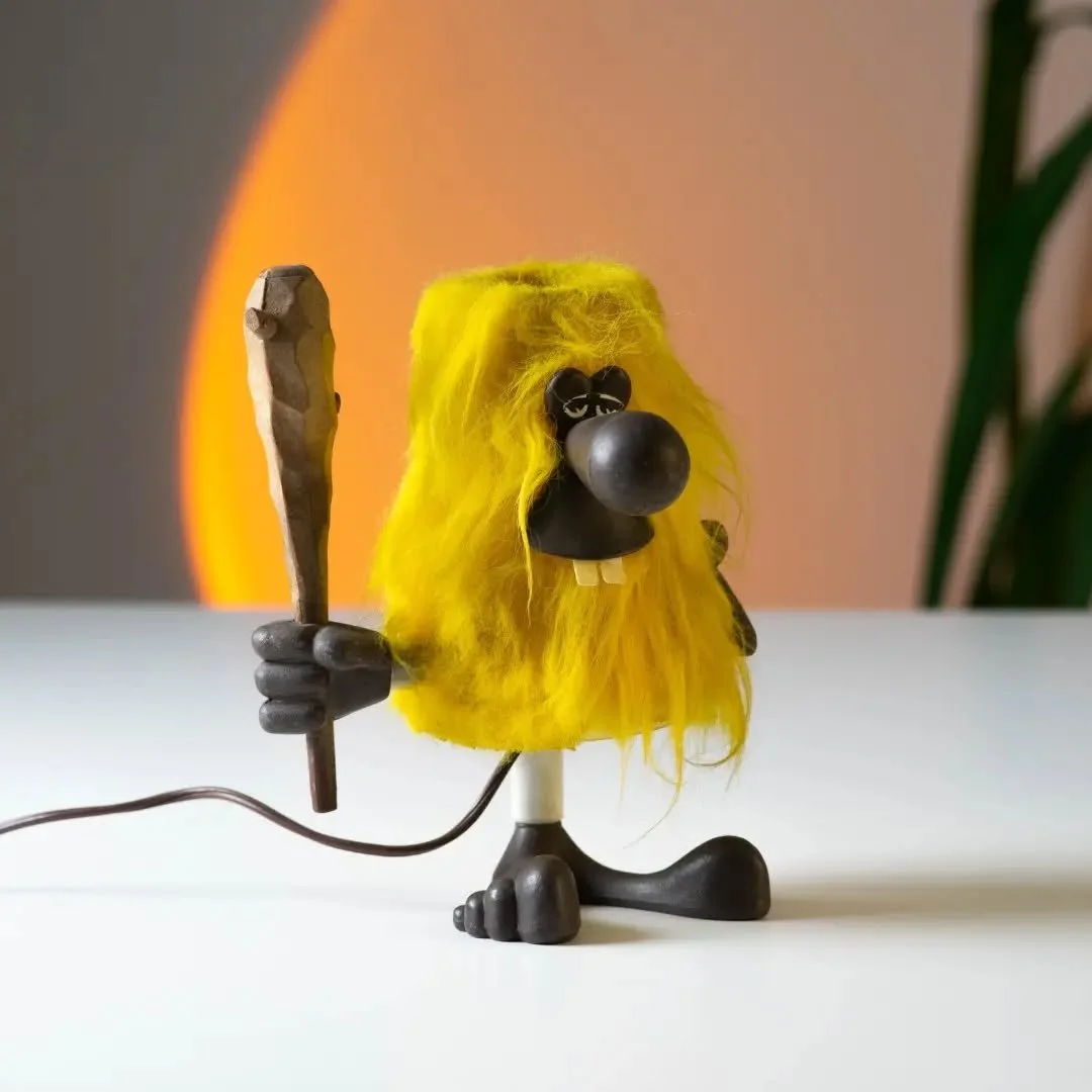 CRO-MAGNON CAVEMAN LAMP | 1960s

Quirky freakin' cool! Meet the Cro-Magnon, a wonderfully weird French desk lamp from the 1960s. Part caveman, part lamp, and 100% design icon.

With his wild yellow hair, wooden club and warm glow, he's guaranteed to 