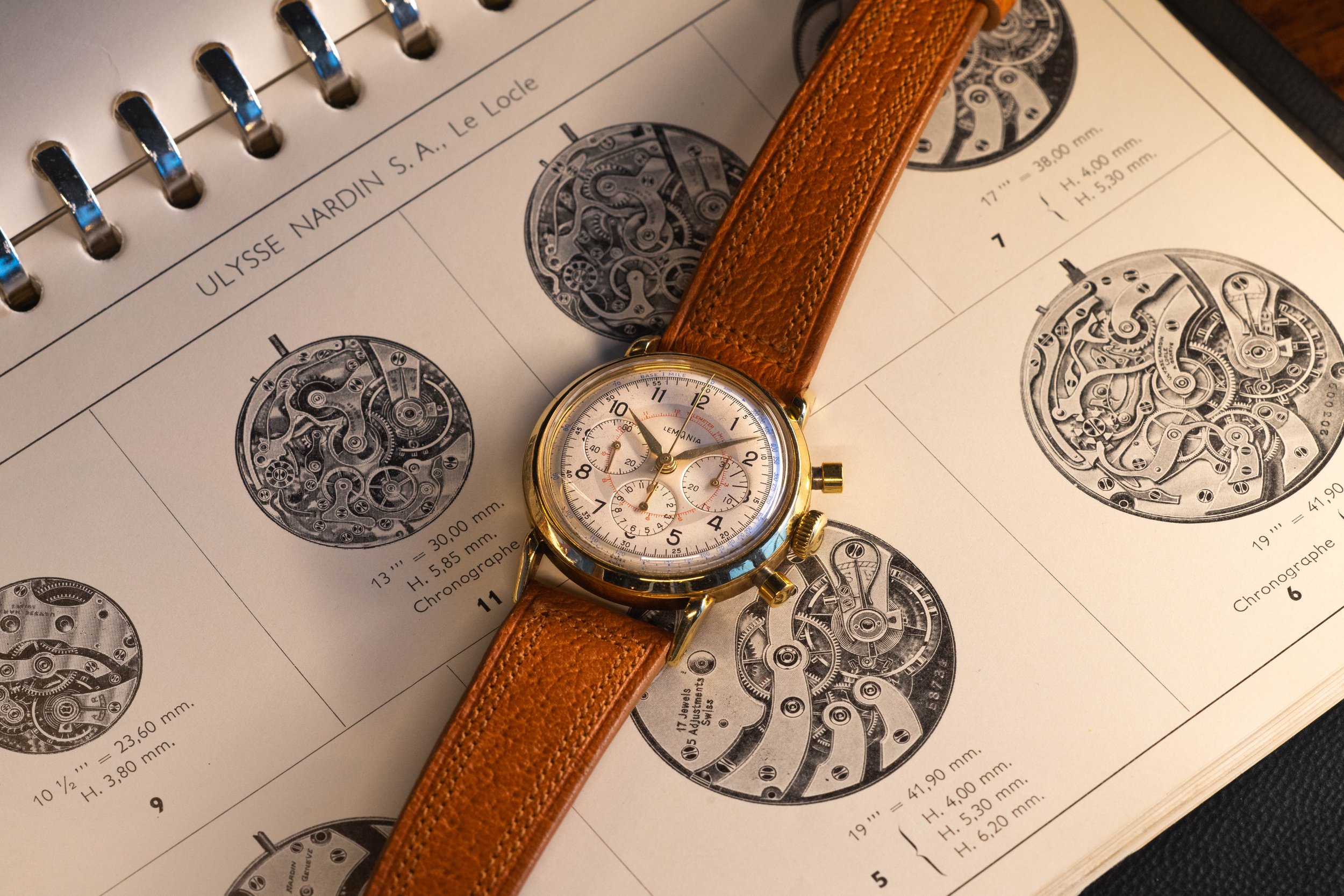 Lemania 27CH Chronograph 18k complete
