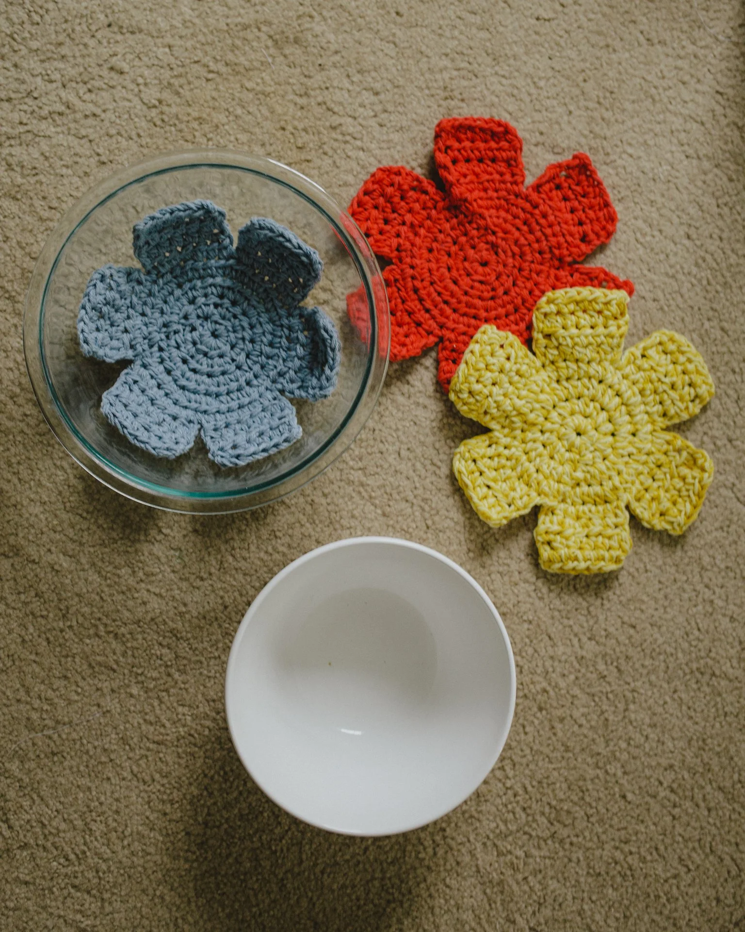 free crochet bowl liners pattern