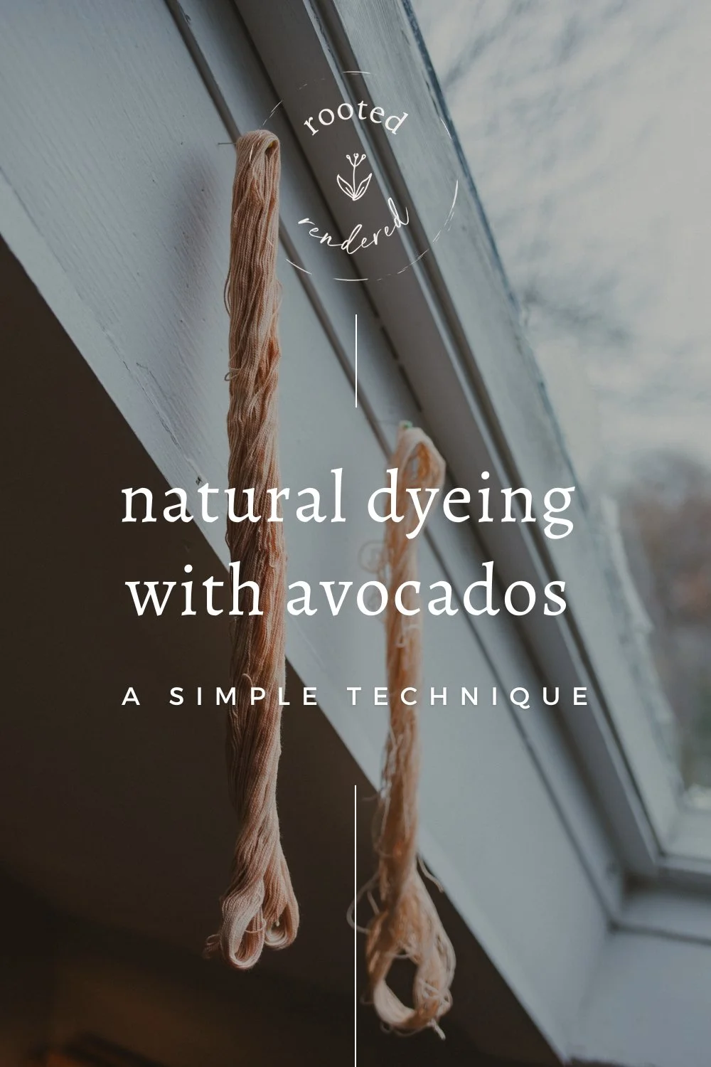 natural dyeing with avocados
