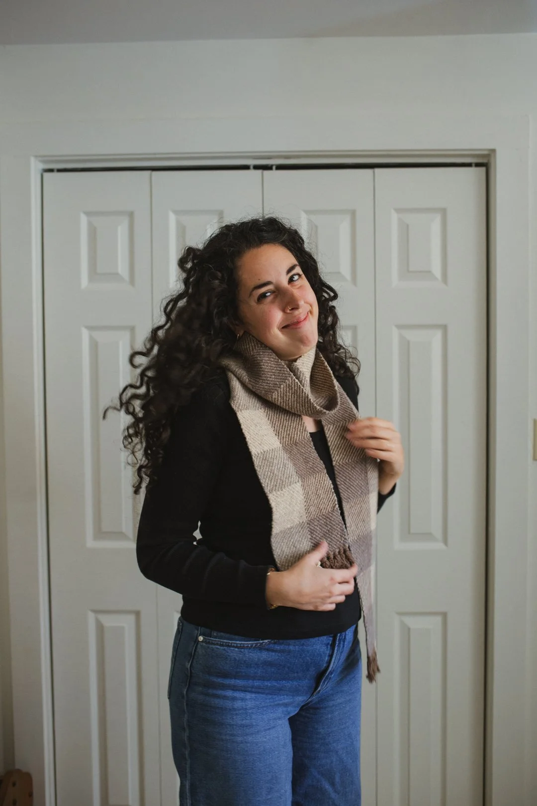 woven wool scarf