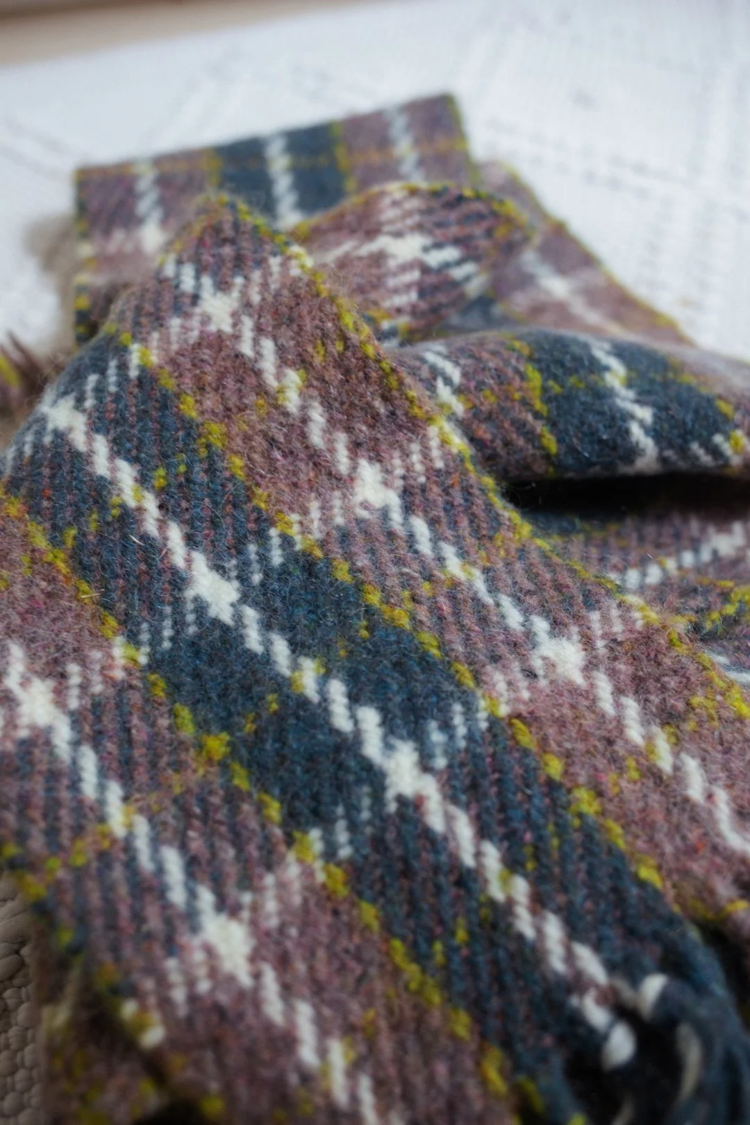 wool woven scarf