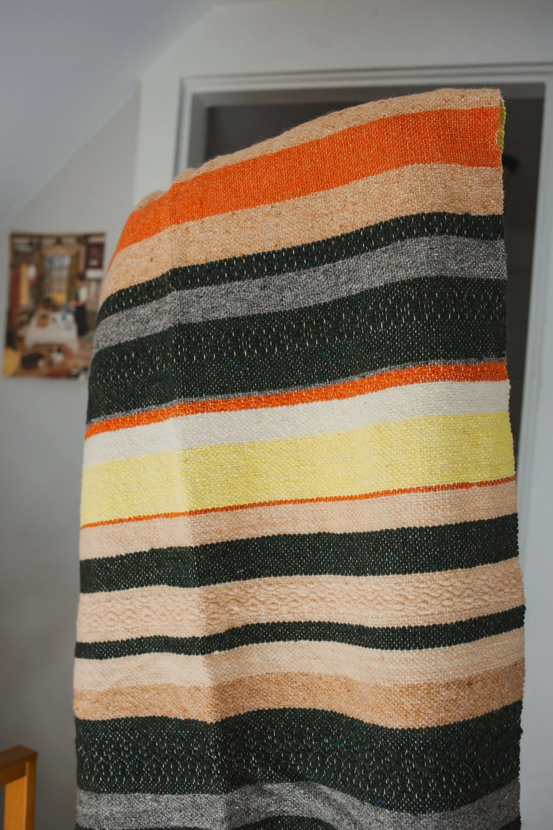 wool woven throw blanket