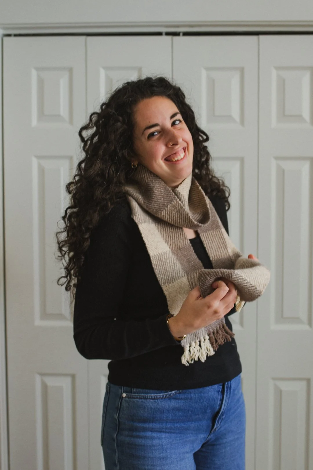 woven wool scarf