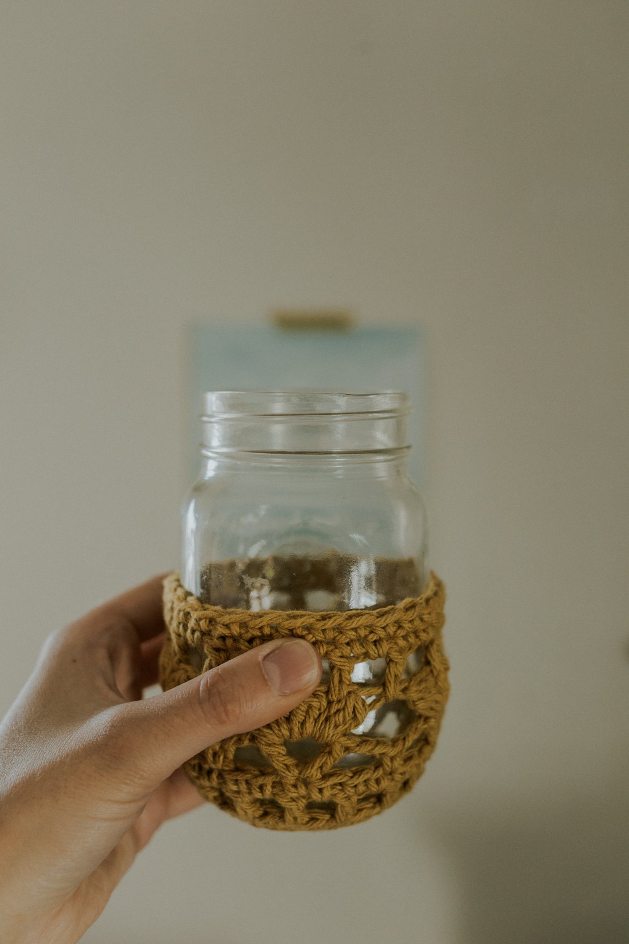 Crochet Mason Jar Cozy