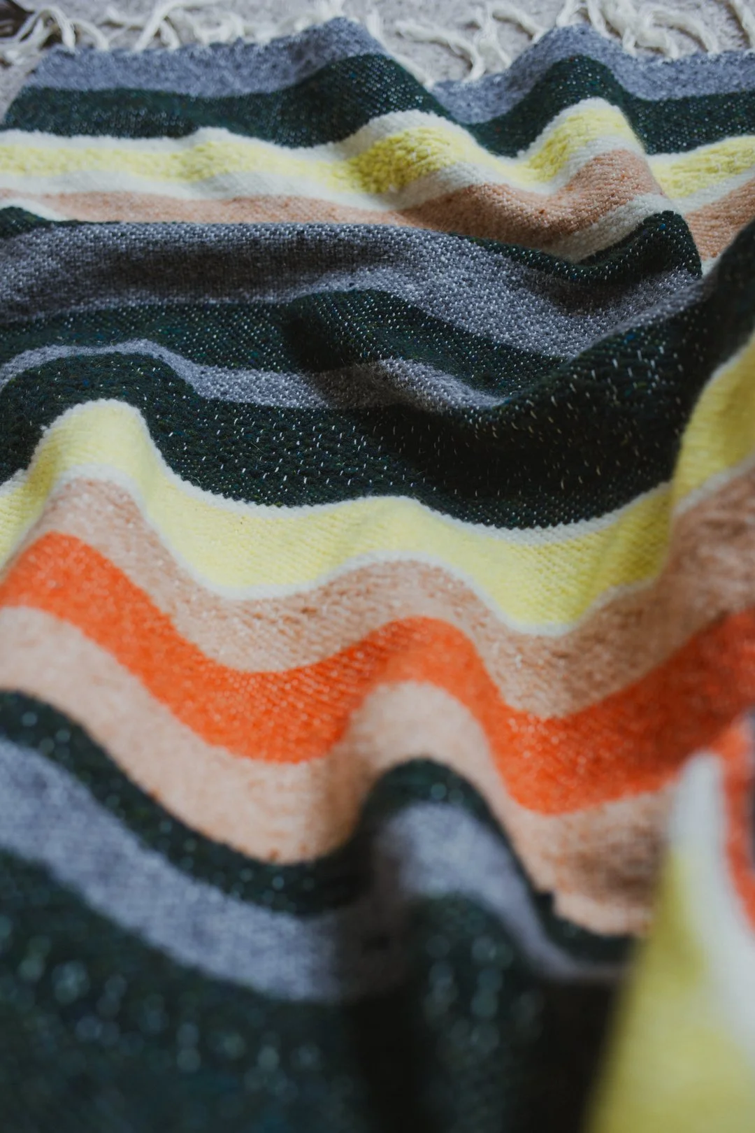 handwoven wool throw blanket