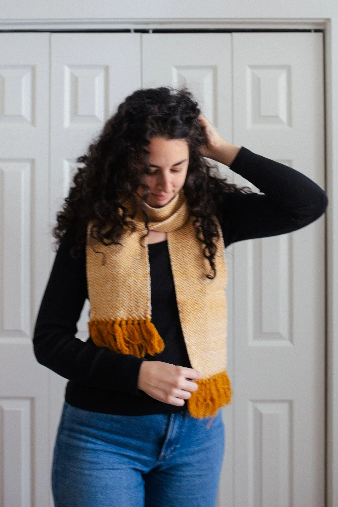 woven wool scarf
