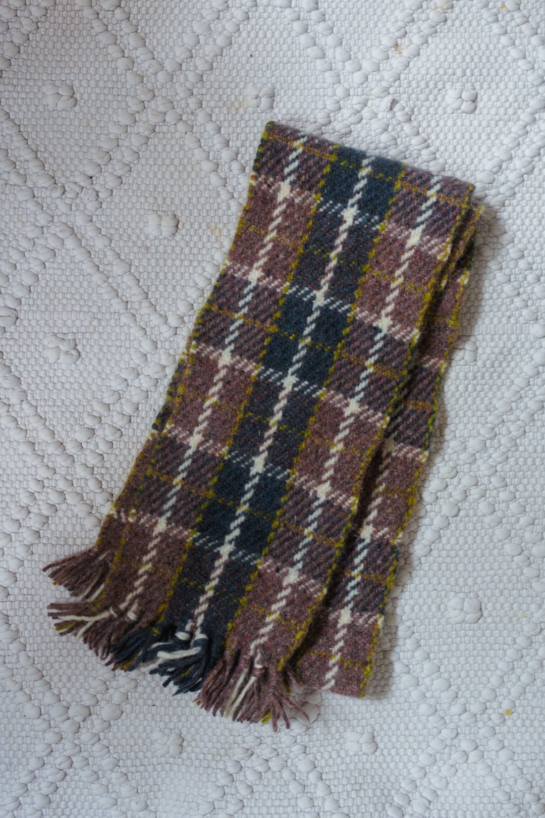 woven plaid scarf