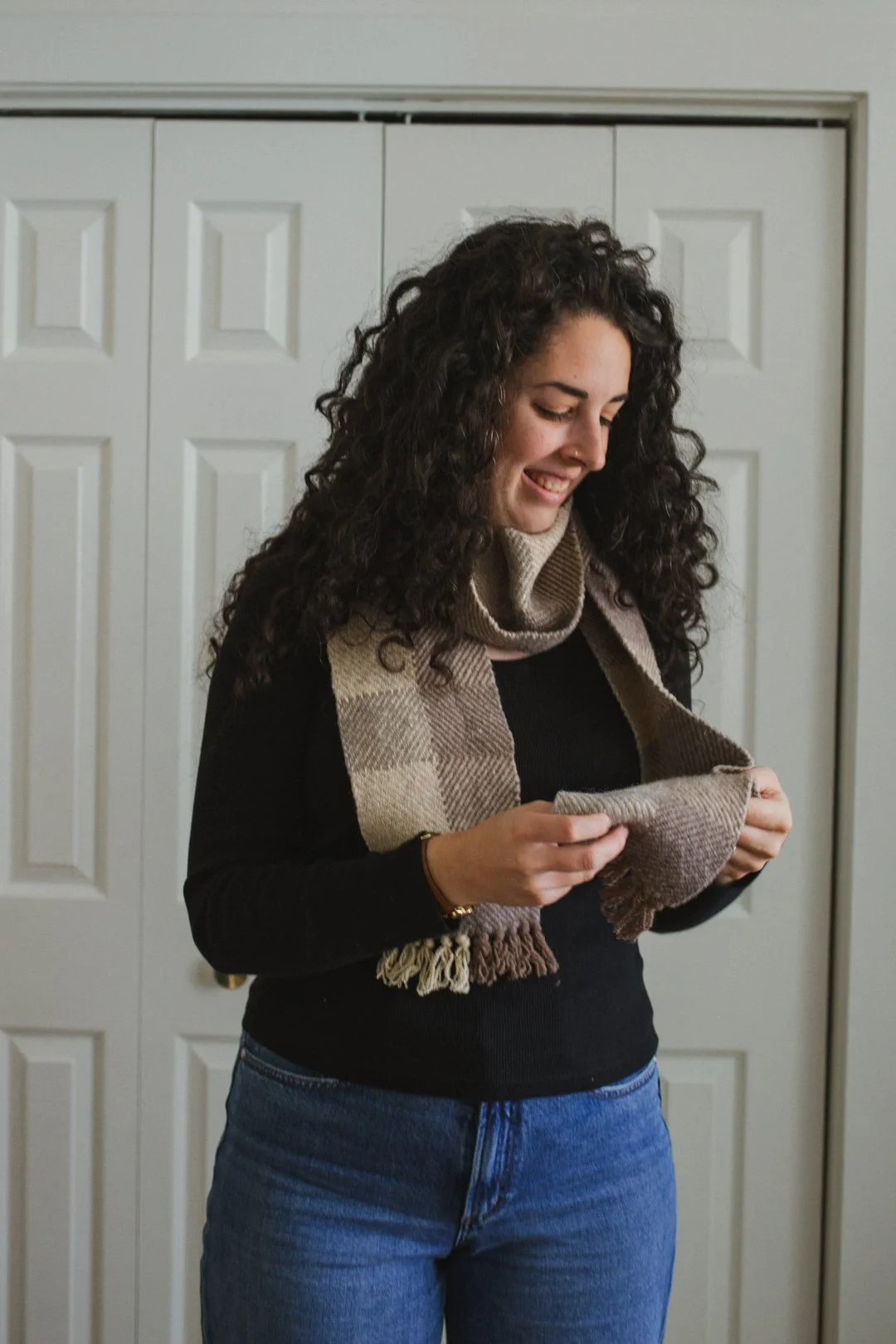 woven wool scarf