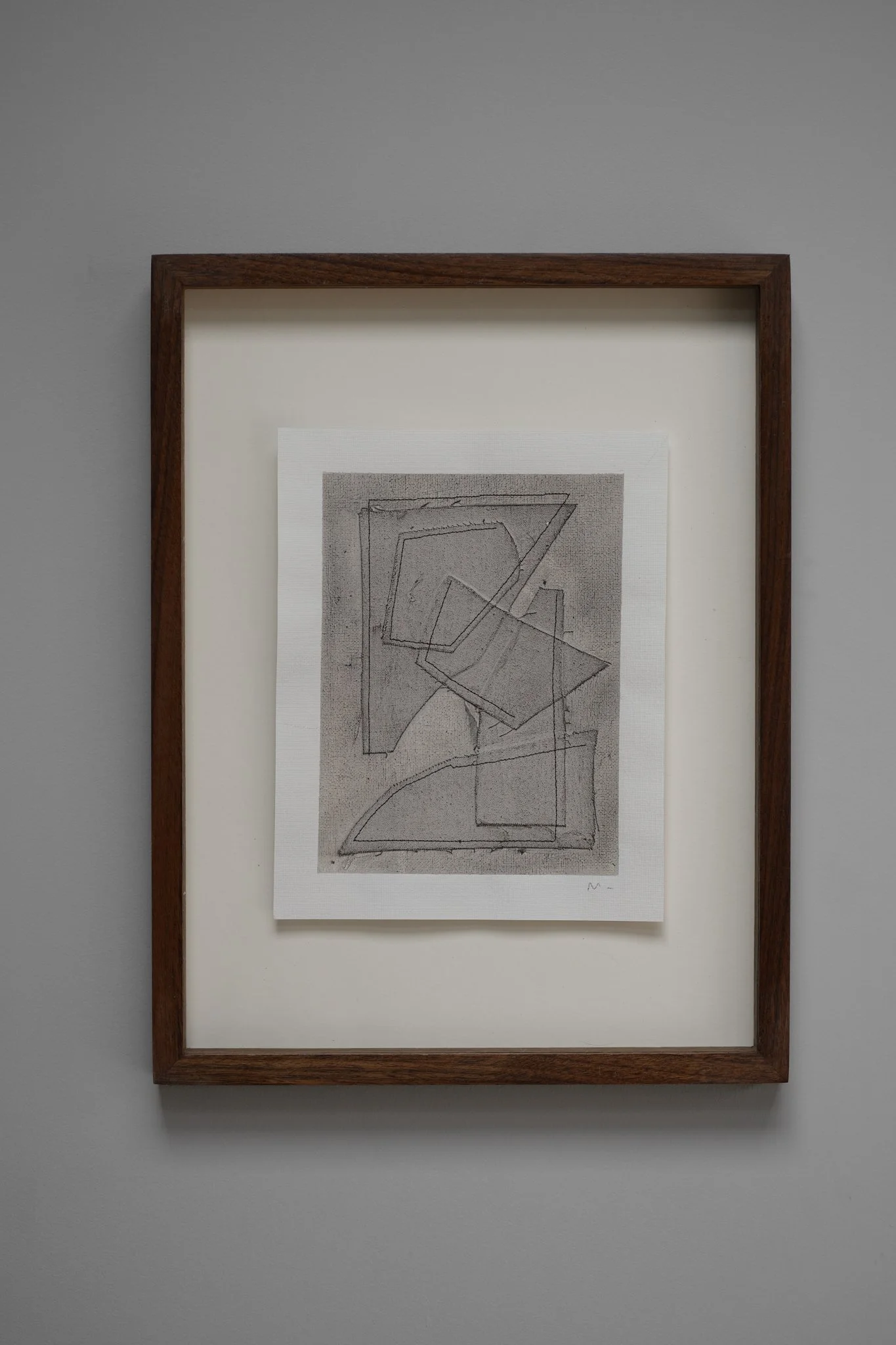 The Shape of Us  (2021) | 230 x 160mm | Re-cycled linen, Acrylic, stitch | SOLD