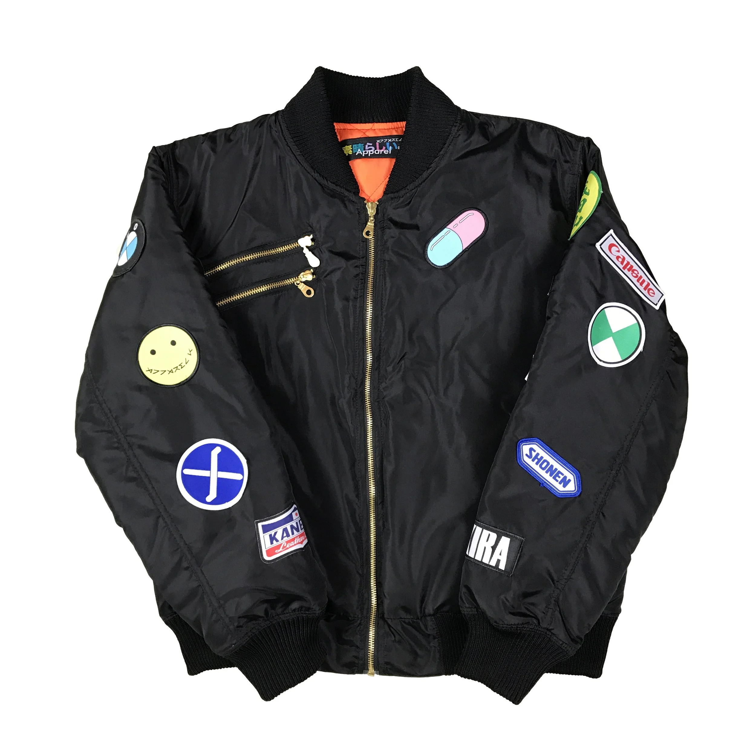 AKIRA BLACK BOMBER JACKET — Apparel Kei