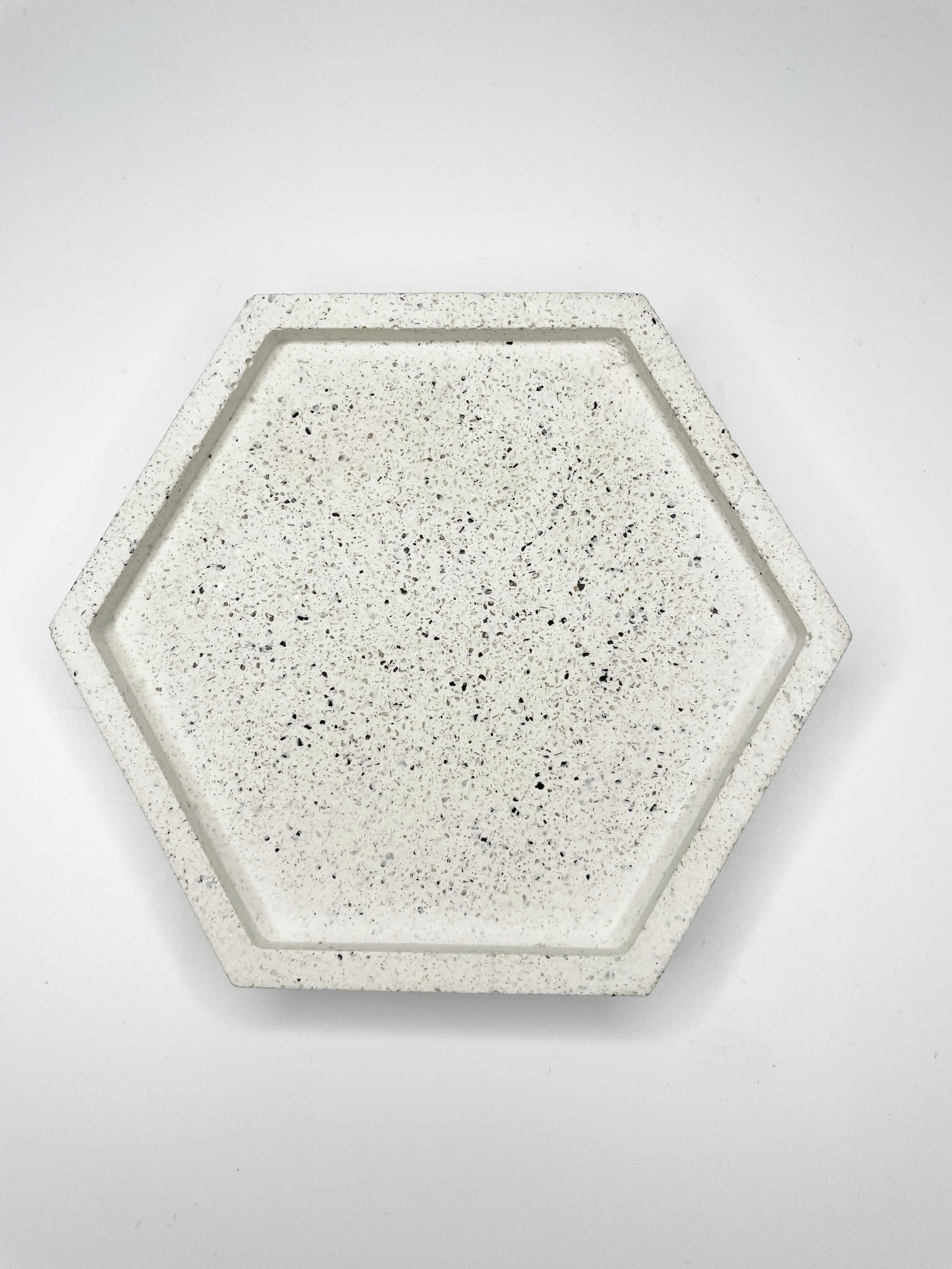 ewellery Dish, Ring Dish, Jewellery Tray, Clay Trinket Dish, Jesmonite Coaster, Candle Coaster, Drinks Tray, Candle Tray, Terrazzo Tray, Trinket Tray, Hexagon Coaster, Marble Tray, Handmade Gift