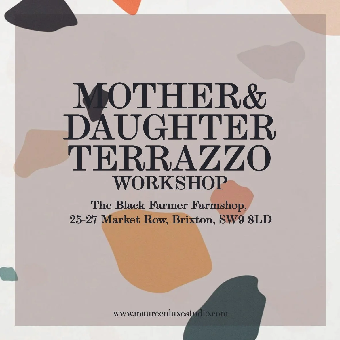 Mother & Daughter Terrazzo Workshop (x2 Tickets), The Black Farmer Farmshop, Brixton, 14th March 2026