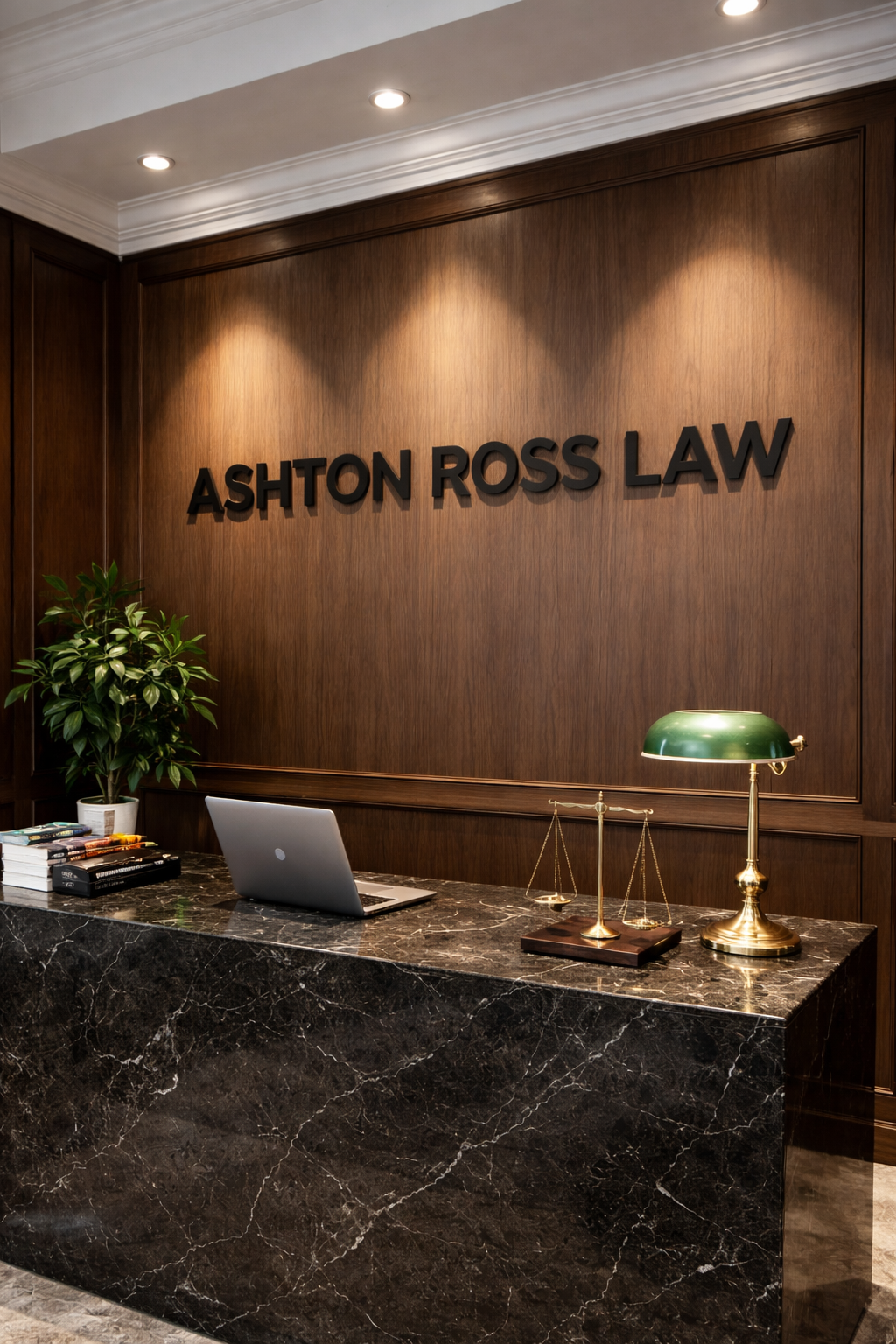 Sophisticated Ashton Ross Law reception.png