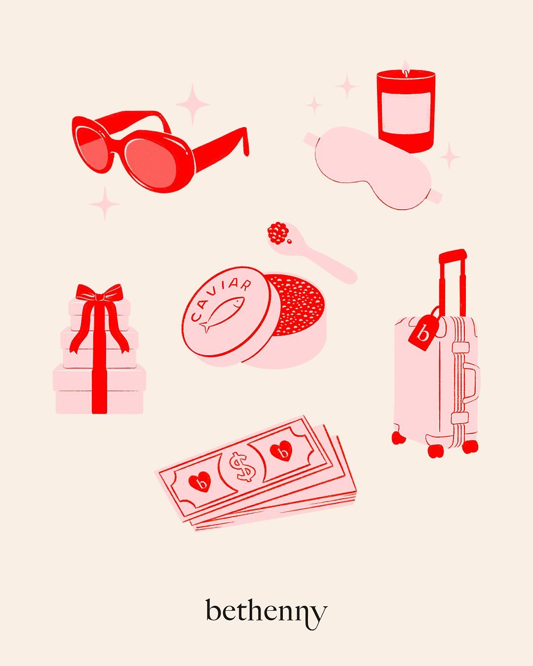 Still swooning over these custom illustrations we created with @louisacannell for Bethenny Frankel&rsquo;s @thelist. 

It was so fun bringing each &ldquo;Bethenny-ism&rdquo; to life! ✨