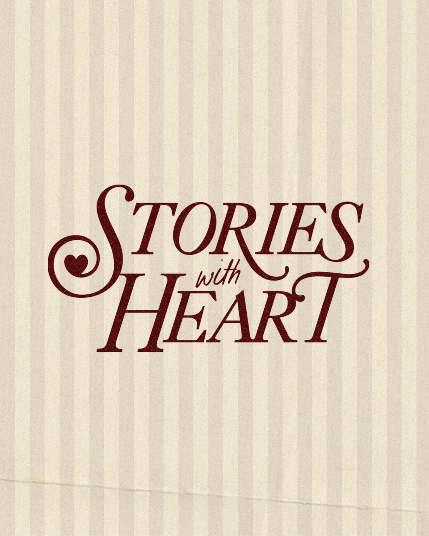 Brand identity for Stories with Heart, a podcast (coming soon!) by keynote speaker &amp; journalist, @tiannafayee ❤️✨

This project introduced a fun challenge: to create a visual identity that emphasized empathetic, heart-centered storytelling, but d