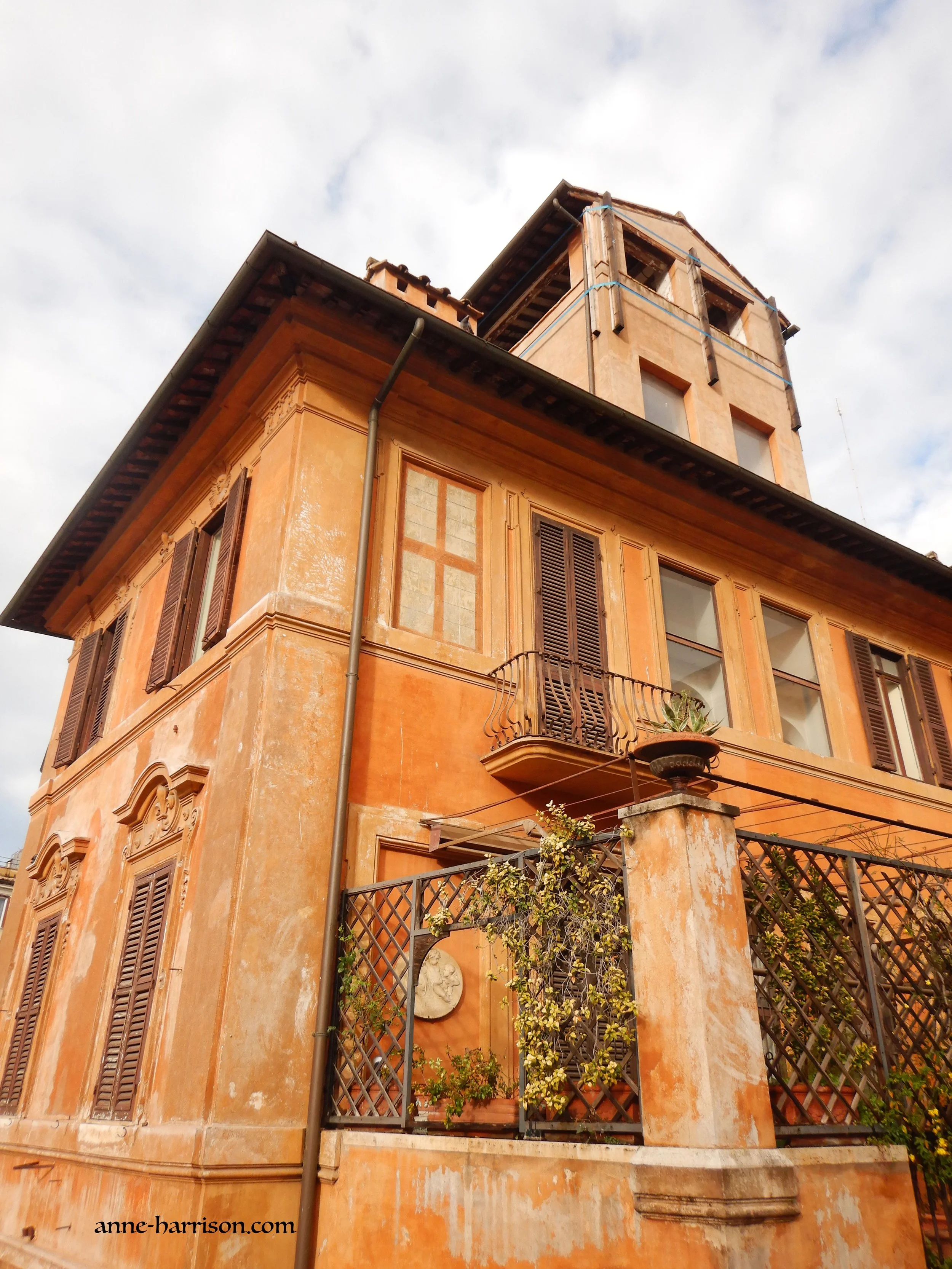 A terracotta building in Rome © A. Harrison