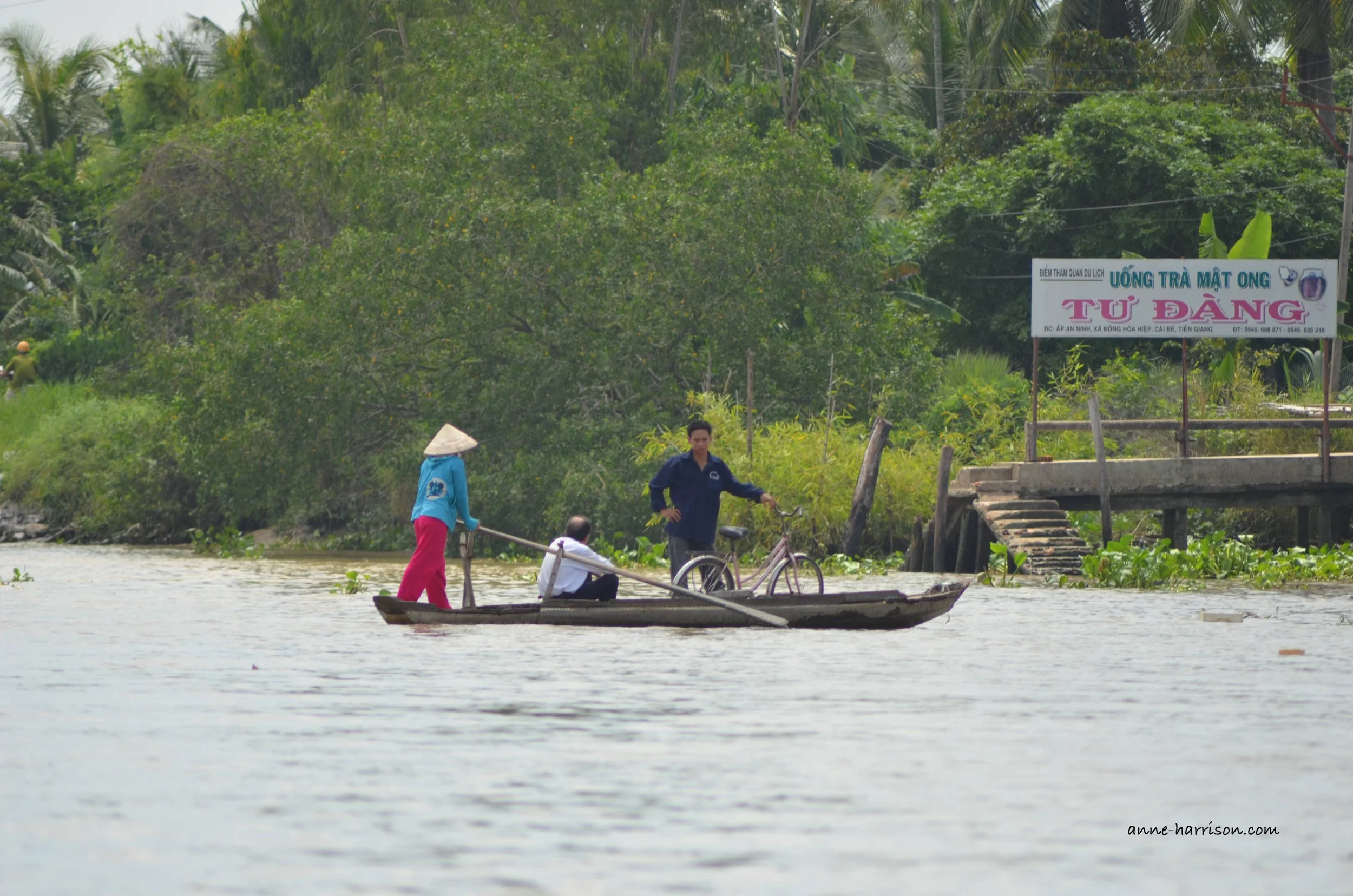 How to get a bike across a river! ©A. Harrison