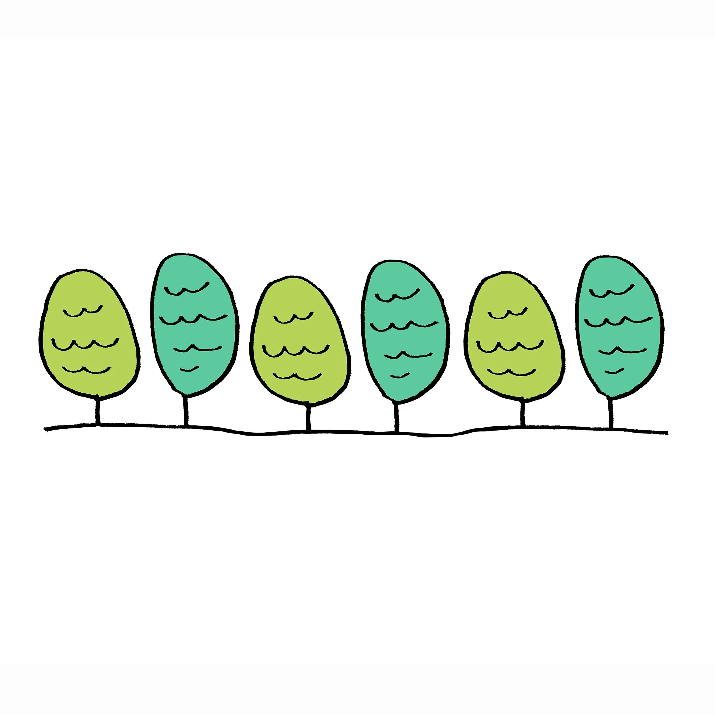 whimsical doodles and drawings by Emma Freeman Art, colorful, happy illustrations done by hand by Emma Freeman Art in Wisconsin, sketchbook artist, learning to draw, meditative drawing, drawing for fun, quirky nature drawings and illustrations